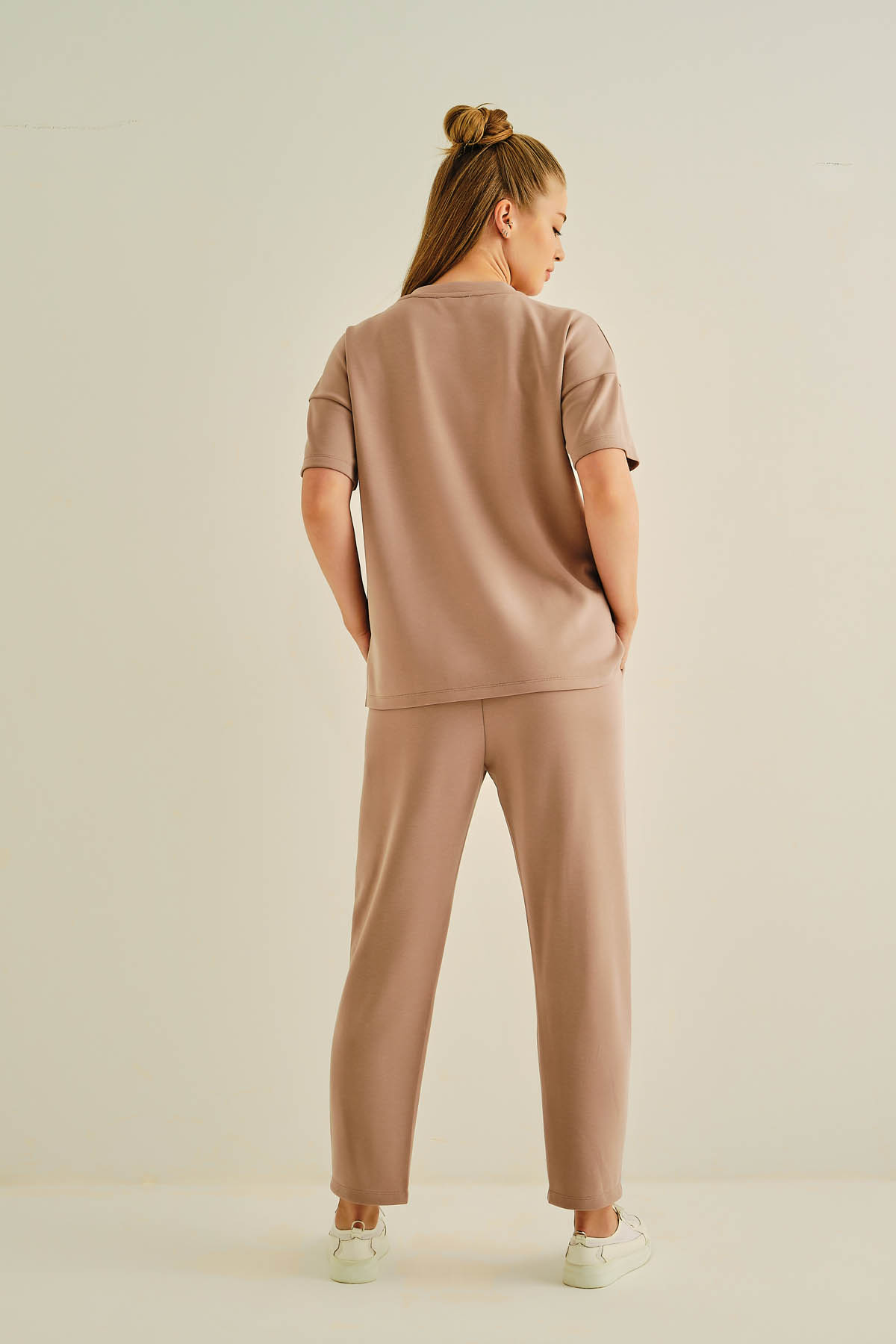 Kadın Soft Touch Dikiş Detaylı Pantolon