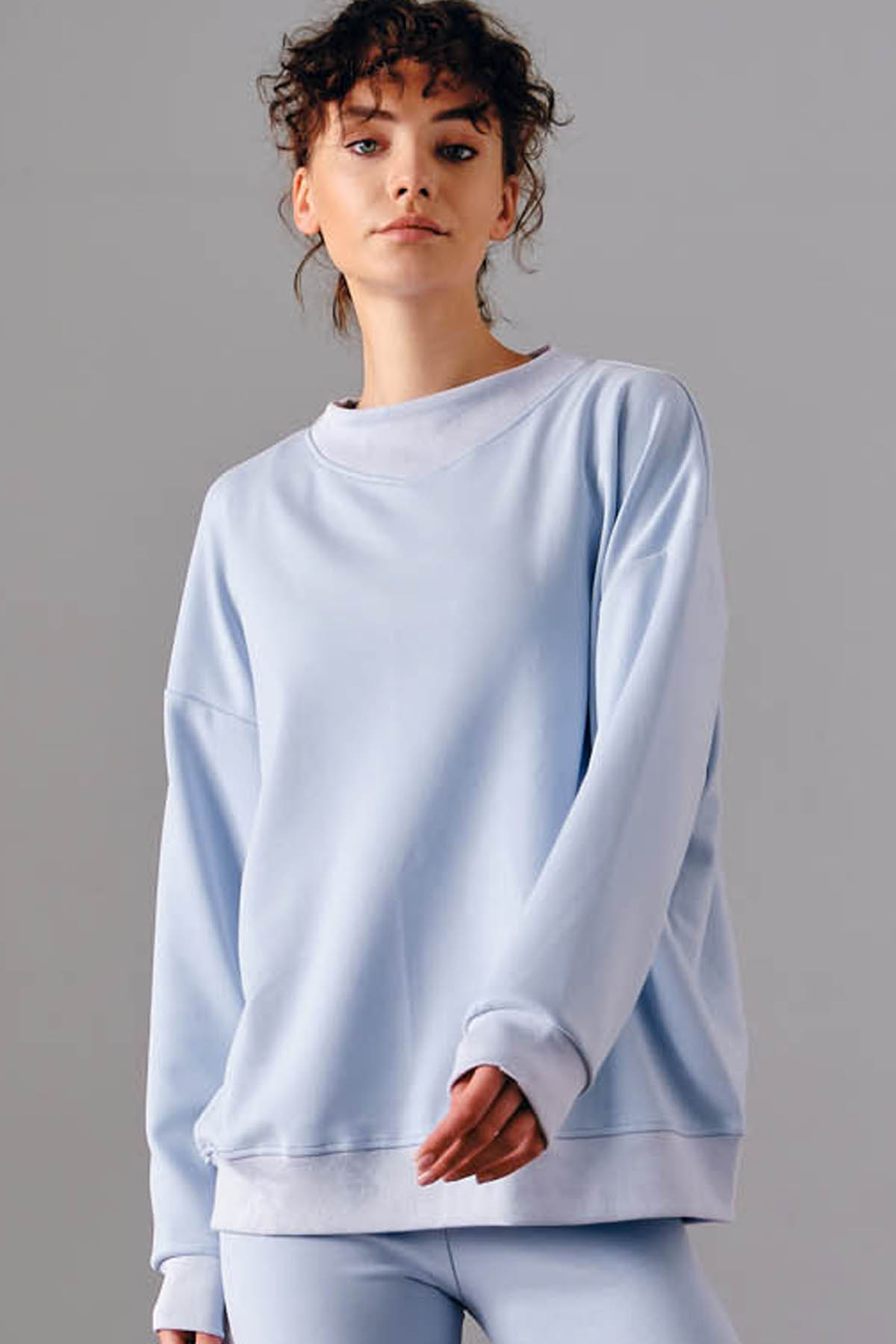 Kadın Soft Touch Oversize Sweatshirt	