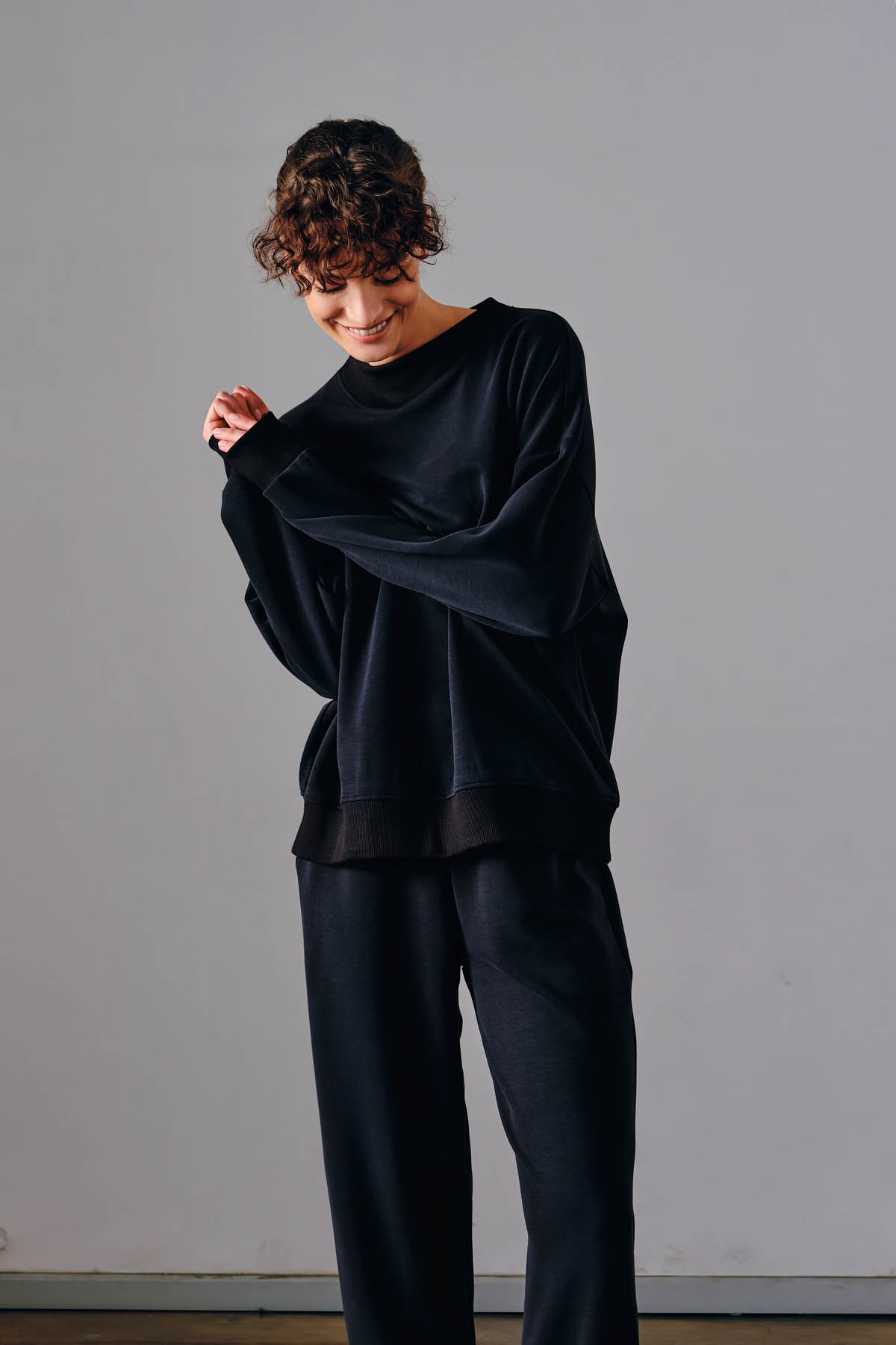 Kadın Soft Touch Oversize Sweatshirt	