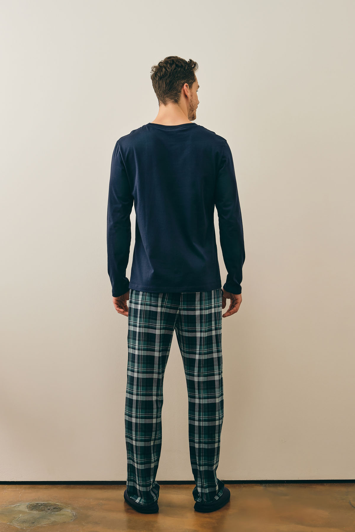 Erkek Pamuklu Uzun Pijama Takımı