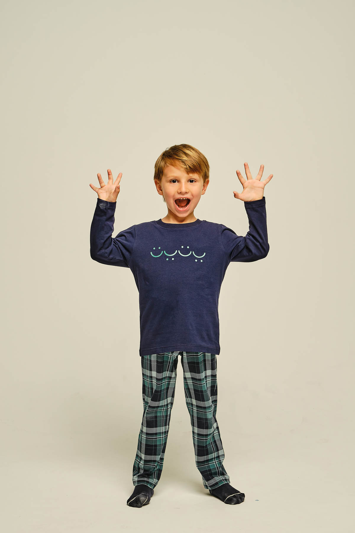 Erkek Çocuk Pamuklu Uzun Kollu Pijama Takımı