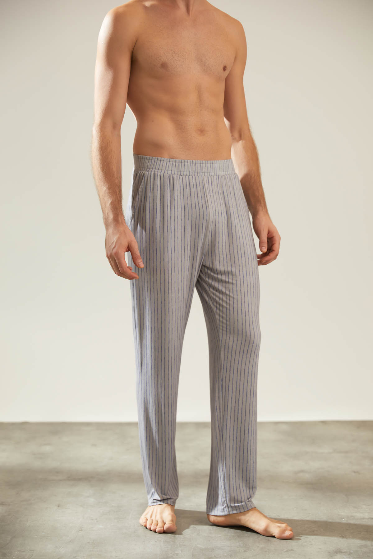 Erkek Modal Uzun Cepli Pijama Altı