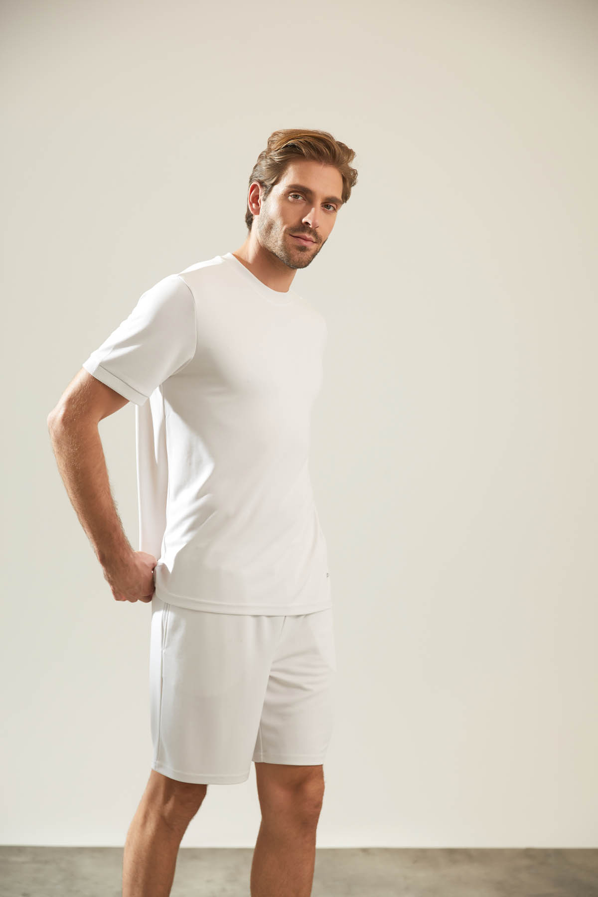 Erkek Cupro Pique Cepli Kısa Kol T-shirt