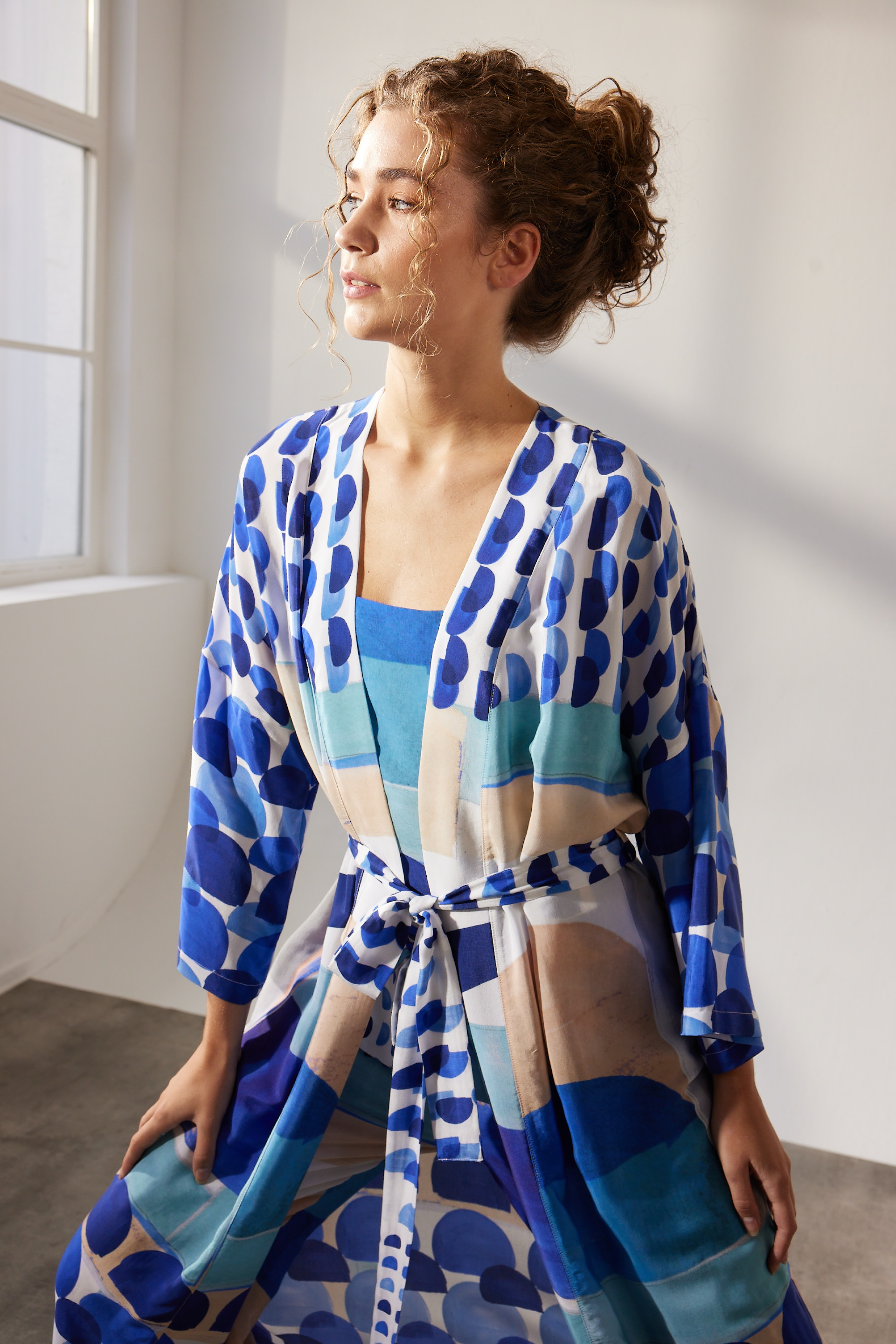 Kadın Vegan Dokuma Kimono