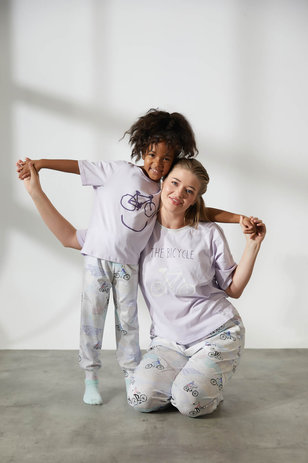 Kız Çocuk Pamuklu Kısa Kollu Uzun Pijama Takımı