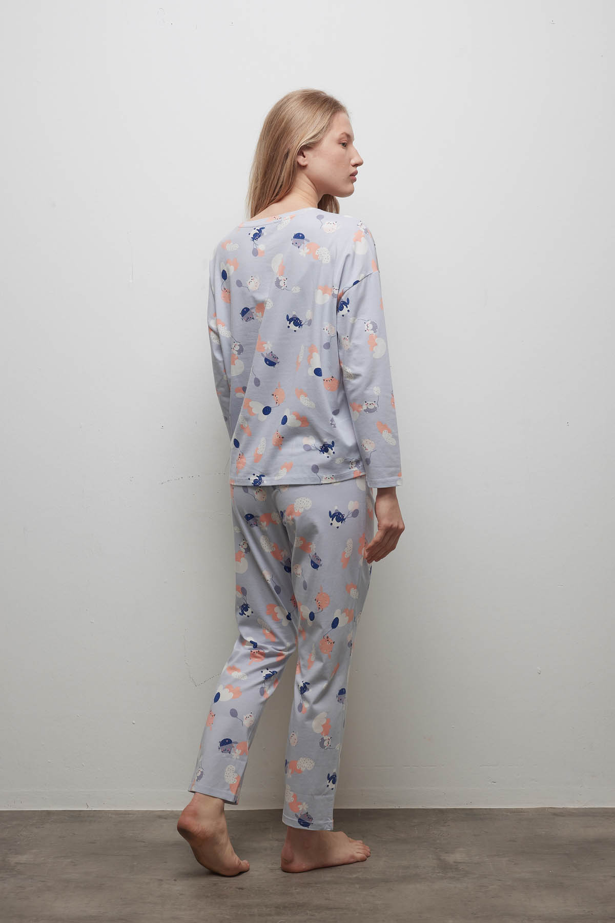 Özdilek Kadın Pamuklu Uzun Kollu Pijama Takımı