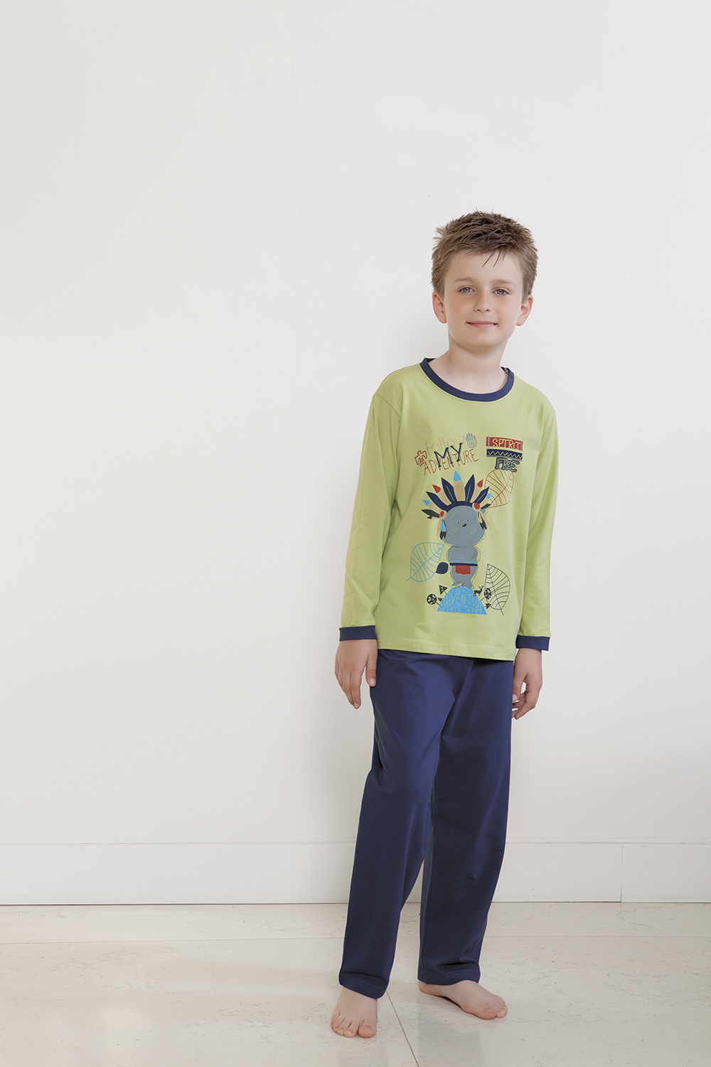 Hays Erkek Çocuk Penye 2li Uzun Pijama Takımı