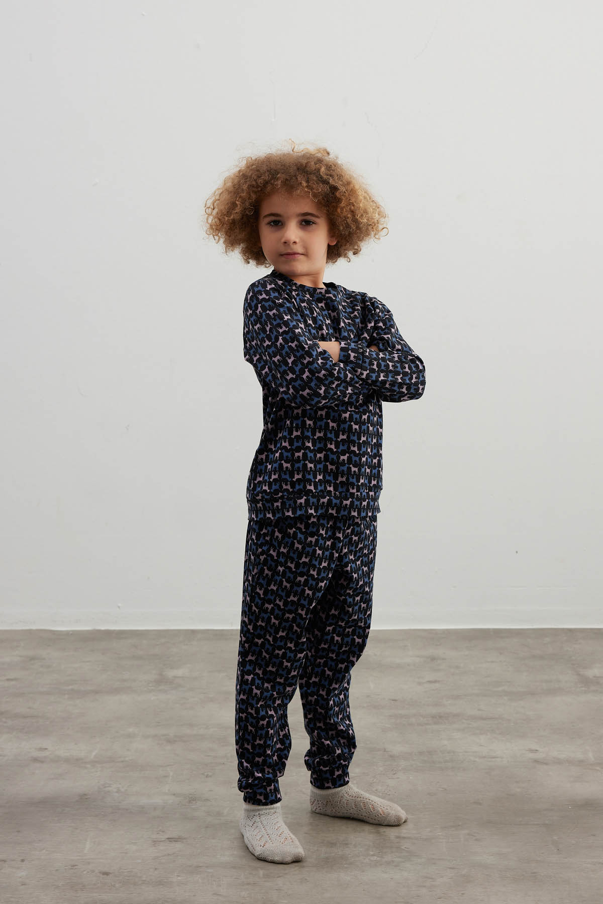 Erkek Çocuk Pamuklu Uzun Kollu Pijama Takımı